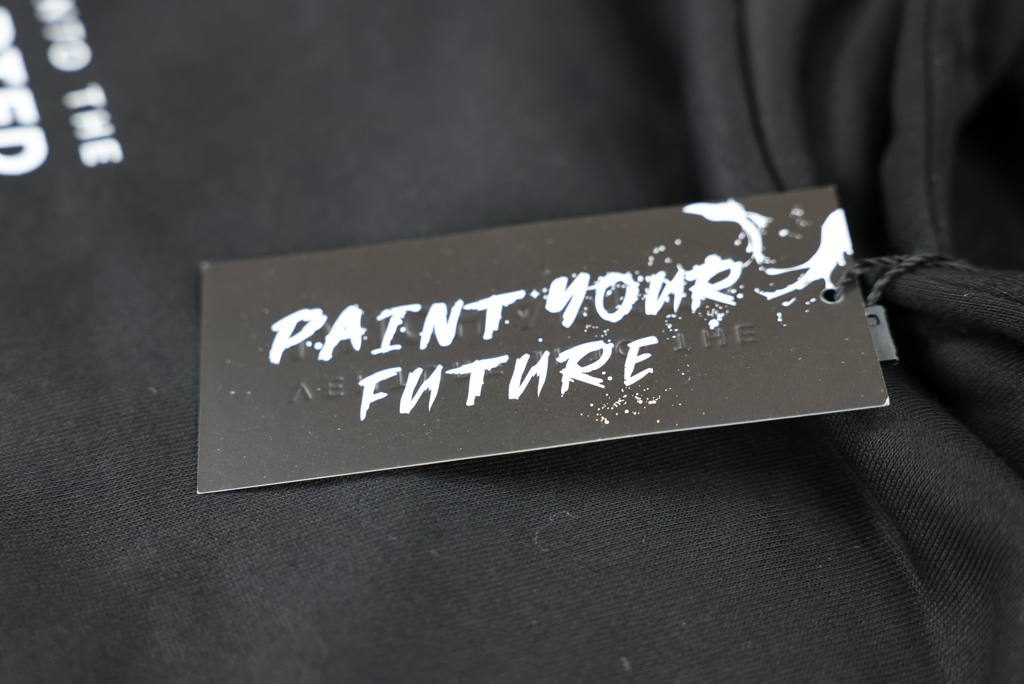 White Brush Oversized Hoodie