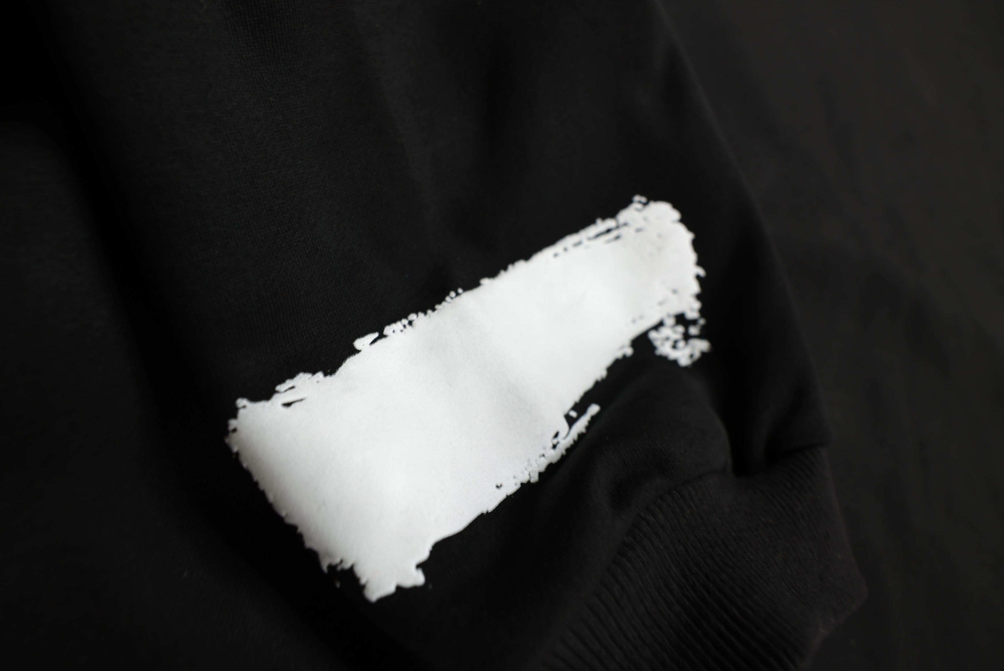 White Brush Oversized Hoodie