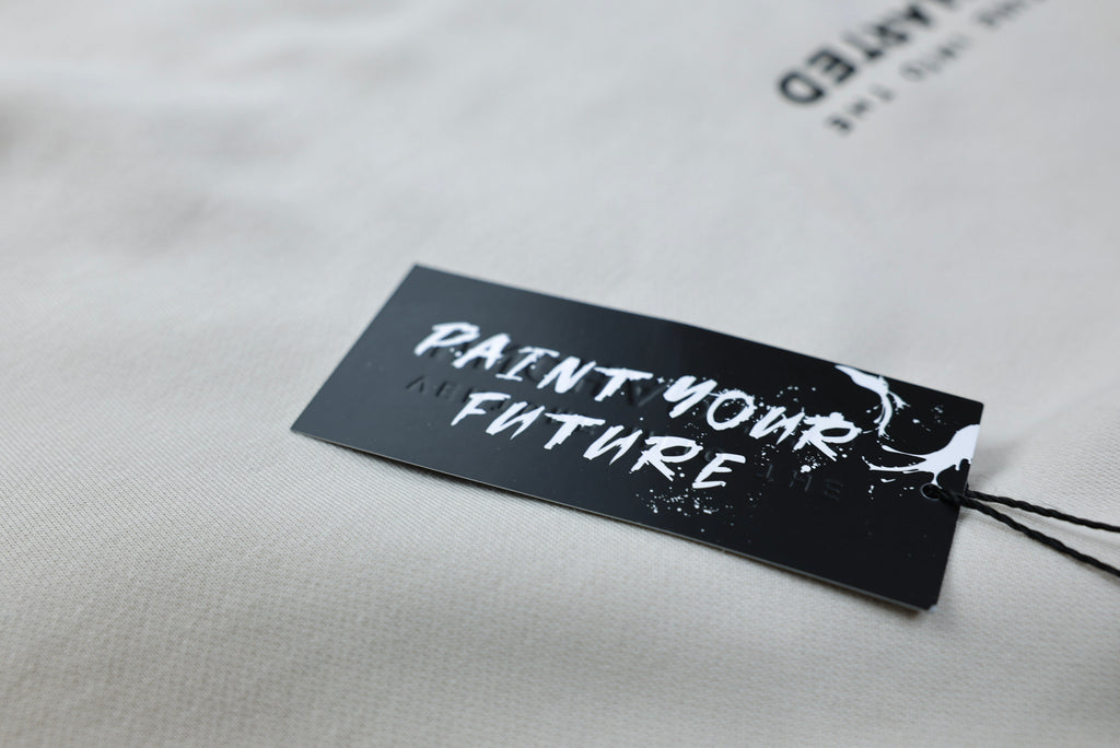 Black Brush Oversized Hoodie