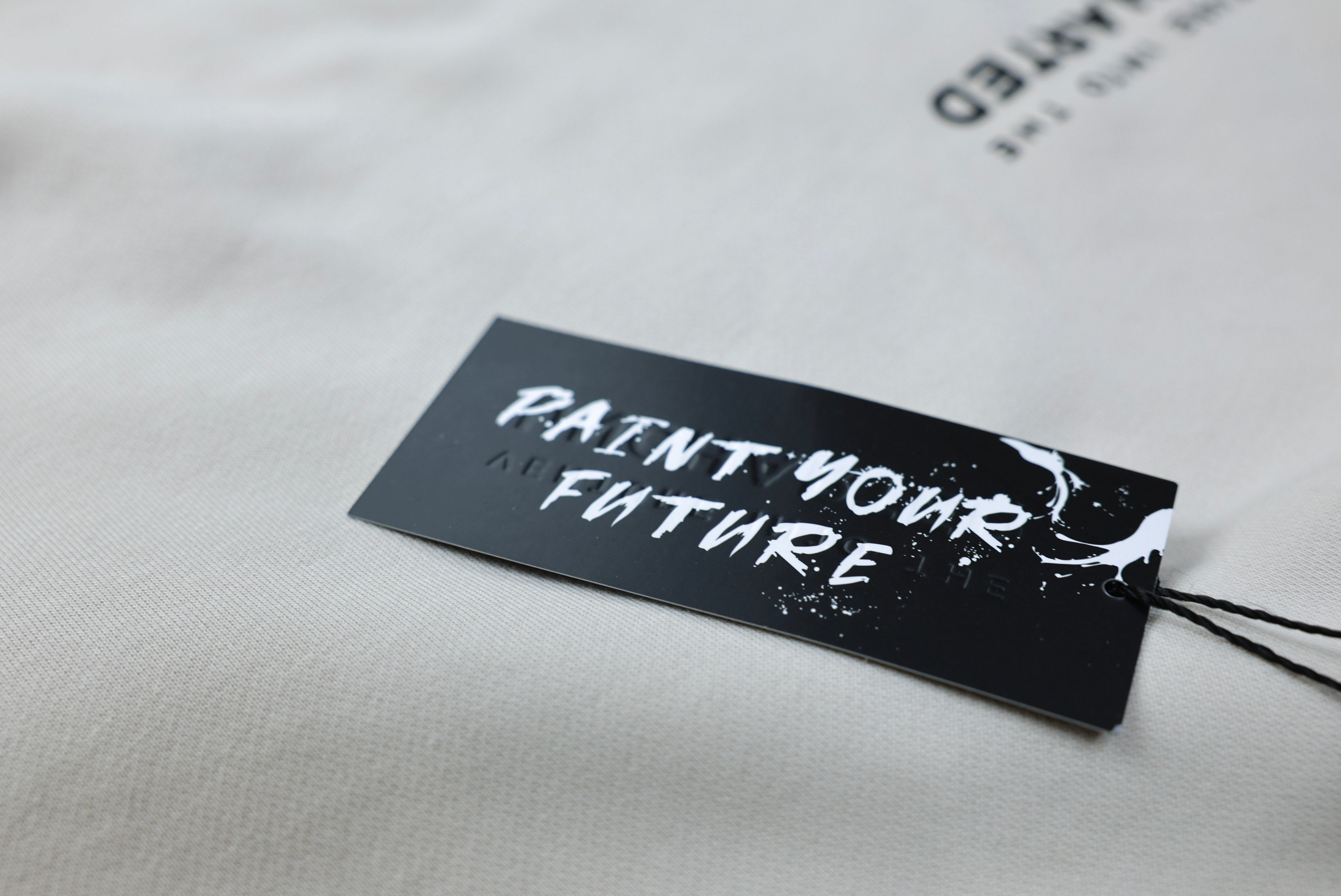 Black Brush Oversized Hoodie