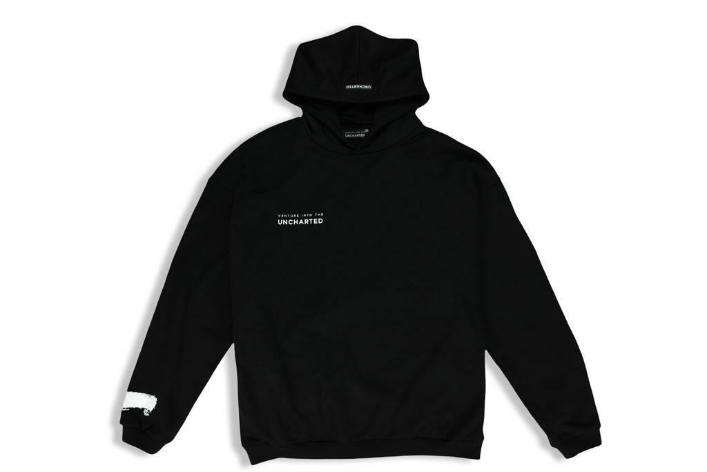 White Brush Oversized Hoodie